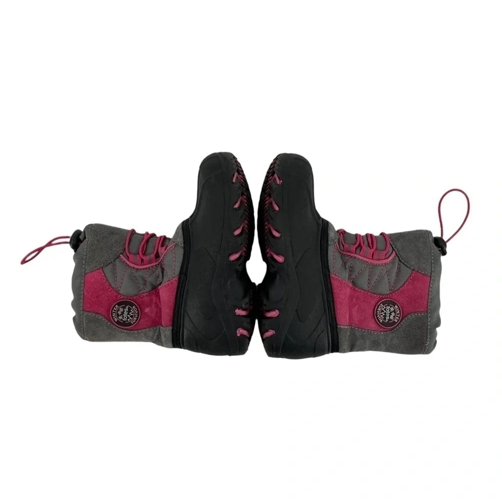 Totes Gray Pink Winter Survivor Snow Boots Size 8 Toddler
